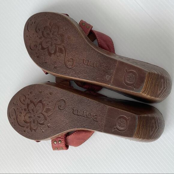 Born Smartie wedge sandals with studded detail size 12 - Picture 2 of 10